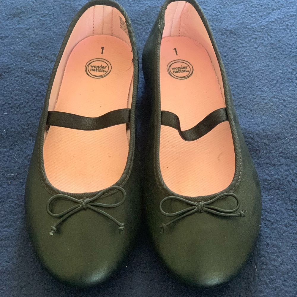 Girls Black Flats